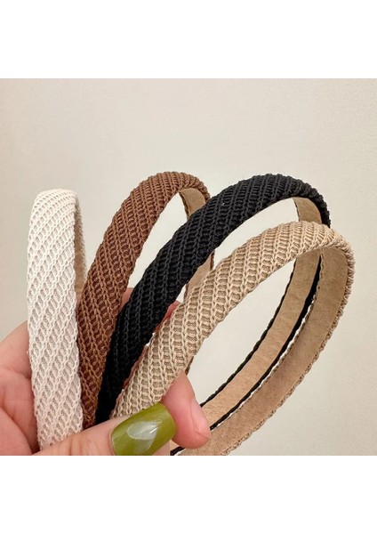 Retro Siyah Beyaz Çerçeve Hairbands Bantlar Kadın Kızlar Için Vintage Çember Parti Gelin Düğün Saç Bantları Aksesuarları (Yurt Dışından)