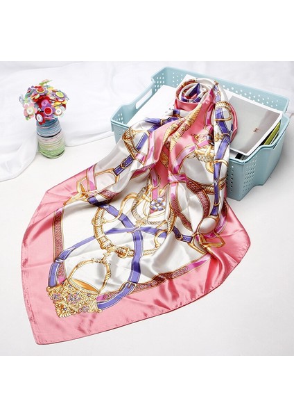 Moda Başörtüsü Eşarp Kadınlar Için Fular Kemer Baskı Ipek Saten Saç Atkı 90*90CM Kare Atkısı Kafa Bandı Atkılar Bayanlar Için (Yurt Dışından) fiyatları