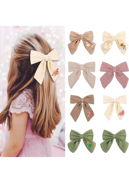 Nakış Kelebek Saç Klipleri Bebek Kız Katı Ilmek Saç Tokası El Yapımı Tokalarım Çocuk Headdress Çocuklar Şapkalar Hediyeler (Yurt Dışından)