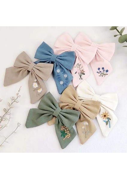 Nakış Kelebek Saç Klipleri Bebek Kız Katı Ilmek Saç Tokası El Yapımı Tokalarım Çocuk Headdress Çocuklar Şapkalar Hediyeler (Yurt Dışından) fiyatları