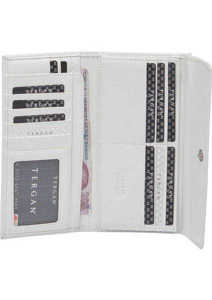 Beyaz Deri Kadın Cüzdan - S1CB00005793-L80
