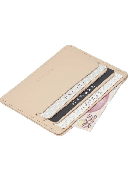Bej Deri Unisex Kredi Kartlık - S1KK00001050-A56 Bej fiyatları
