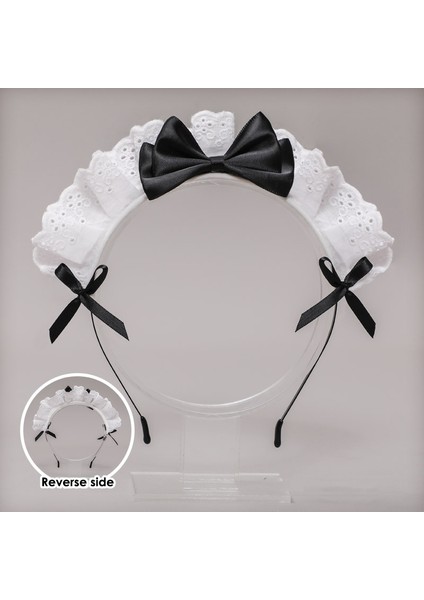 Dantel Yay Sevimli Kafa Bandı Örgü Lolita Cosplay Parti Aksesuarları Hizmetçi Saç Çemberler (Yurt Dışından) fiyatları