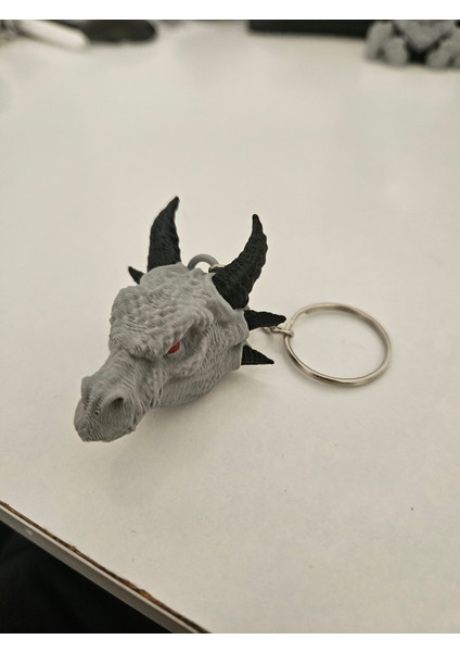 Destansı Ejderha Anahtarlık - 3D Baskı Görkemli ve Şık Tasarım Katman