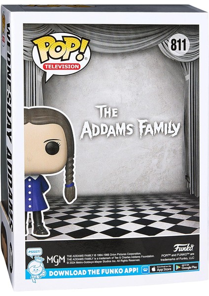 Pop Television The Addams Family - Wednesday Addams Diamond Glitter Black