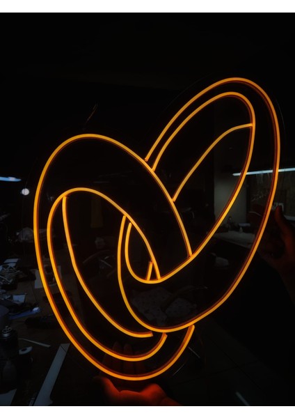 Cizgineon Alyans Işıklı Neon LED Duvar Dekarasyon
