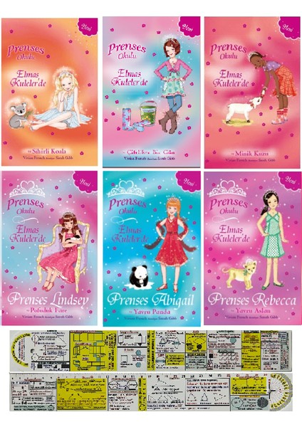 Prenses Okulu 31-32-33-34-35-36. Kitap - Vivian French - Matematik Öğreten Cetvel