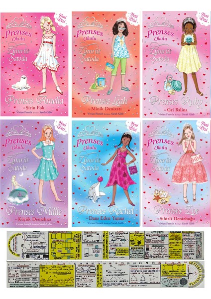Prenses Okulu 25-26-27-28-29-30. Kitap - Vivian French - Matematik Öğreten Cetvel