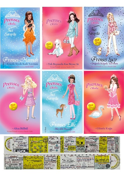 Prenses Okulu / 19. 20. 21. 22. 23. 24. Kitaplar Set (Matematik Öğreten Cetvel) - Vivian French