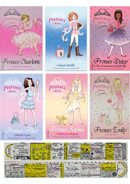 Prenses Okulu 1-2-3-4-5-6. Kitap - Vivian French - Matematik Öğreten Cetvel