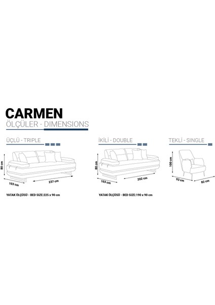 Carmen Koltuk Takımı 3+3+1