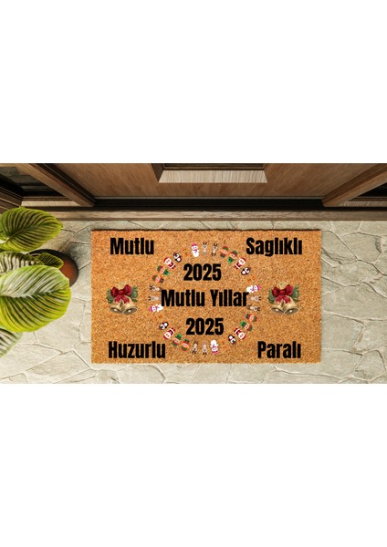 Kapı Önü Paspası Yeni Yıl 2025 Özel Tasarım Koko Model 181