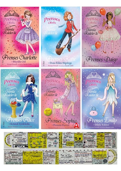 Prenses Okulu 7-8-9-10-11-12. Kitap - Vivian French - Matematik Öğreten Cetvel