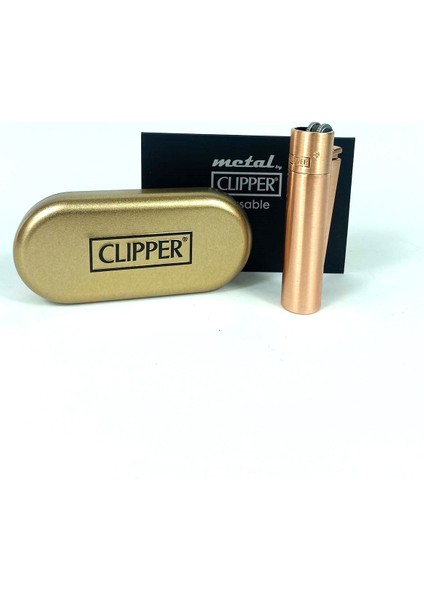 Clipper Metal Çakmak Mat Rose Renk (Kişiye Özel Isim Yazdırılır)