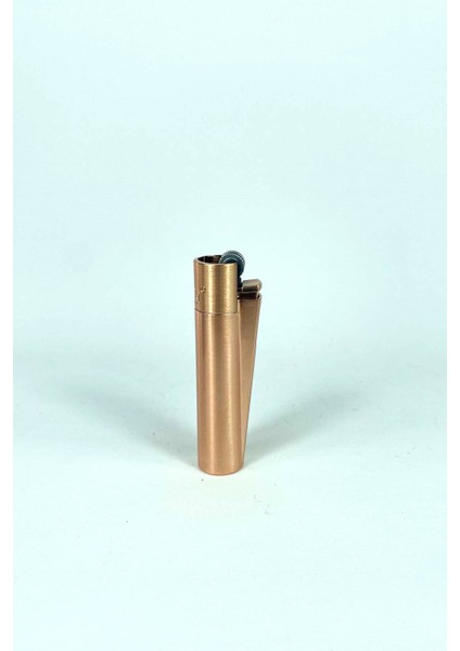 Clipper Metal Çakmak Mat Rose Renk (Kişiye Özel Isim Yazdırılır)