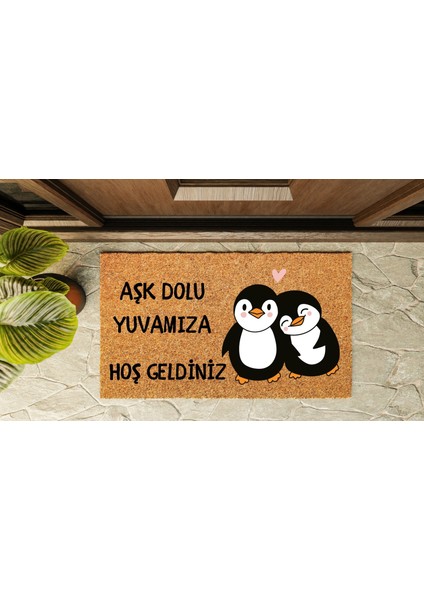 Kapı Önü Paspası Özel Tasarım Koko Model Penguen PK-1513 indirimleri