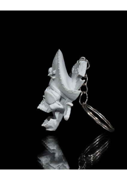 Korsan Kafatası Anahtarlık - 3D Baskı Cesur ve Gotik Tasarım Katman modelleri