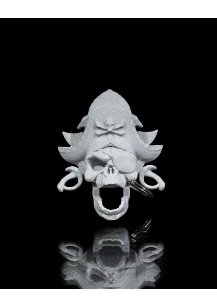 Korsan Kafatası Anahtarlık - 3D Baskı Cesur ve Gotik Tasarım Katman fırsatları