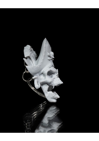 Korsan Kafatası Anahtarlık - 3D Baskı Cesur ve Gotik Tasarım Katman indirimleri