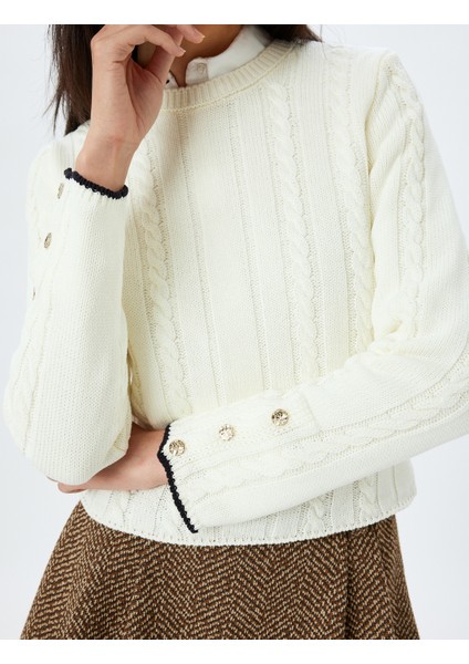 Saç Örgü Kazak Uzun Kollu Bisiklet Yaka indirimleri