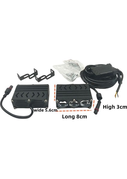 Offroad Sis Lambası 7.2 x 5.6 x 3cm 2 LED Beyaz 45W Sarı 45W 12-80V / LASS397 modelleri