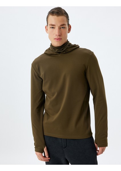 Spor Sweatshirt Kapşonlu Şardonlu Yumuşak Tuşe Uzun Kollu modelleri