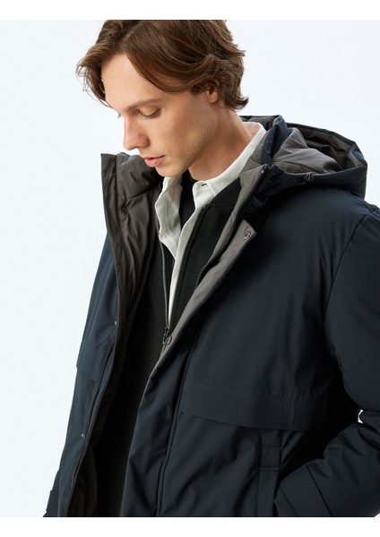 Anorak Mont Slim Fit Fermuarlı