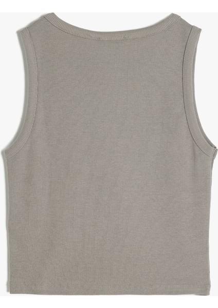 Kolsuz Bisiklet Yaka Crop Atlet fiyatları