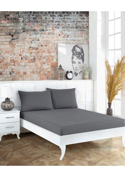 Flex Cotton Ranforce Pamuklu Tek Kişilik Lastikli Çarşaf Takımı (Yastık Kılıflı)