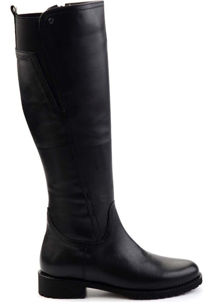 Siyah Hakiki Deri Kadın Çizme K03750150503 fiyatları