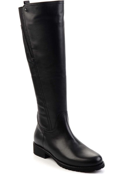 Siyah Hakiki Deri Kadın Çizme K03750150503 modelleri