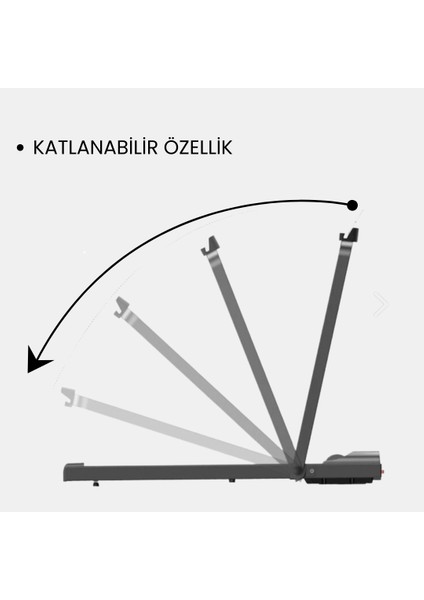 Bluetoothlu Uzaktan Kumandalı 12 Km/hız Katlanabilir Koşu Bandı Portatif Yürüyüş Bandı 1.5 Hp Motor