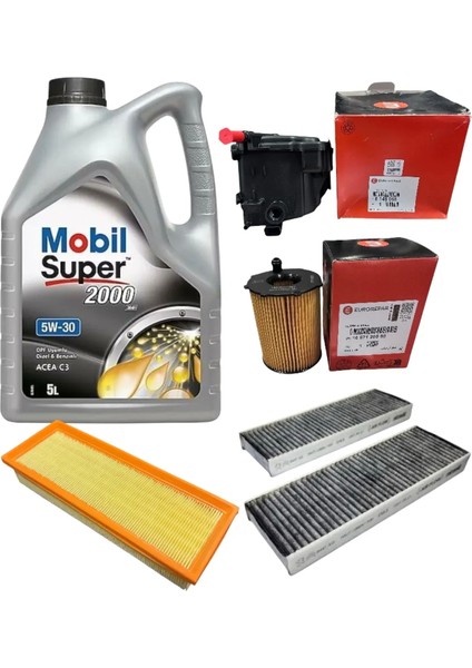 Peugeot 308 Euro 6 1.6 Hdi Periyodik Bakım Filtre Seti 5’li