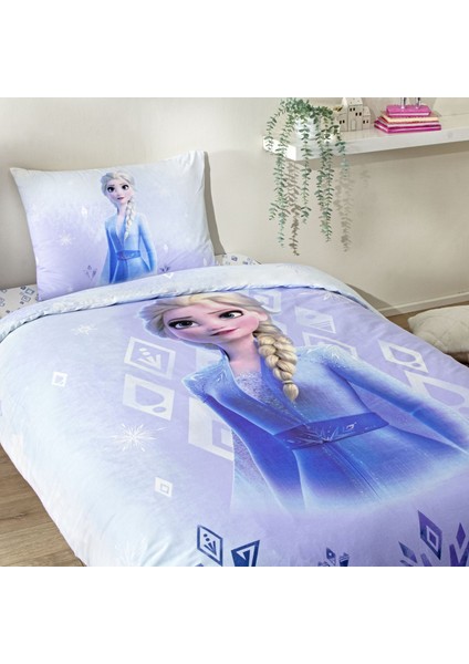 Lisanslı Disney Frozen Diamond Tek Kişilik Pamuk Nevresim Takımı