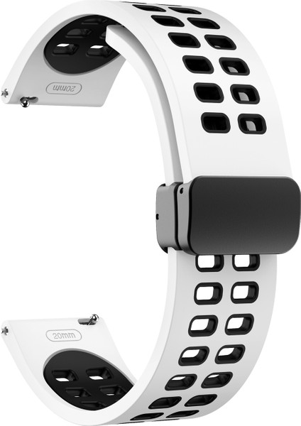 Katlanır Siyah Tokalı Silikon Saat Kordonu 20MM (Yurt Dışından) fiyatları