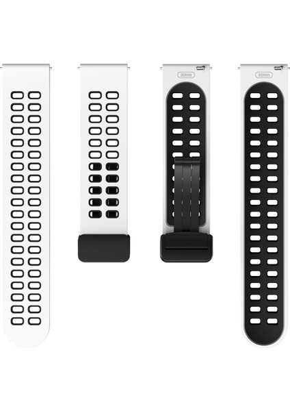 Katlanır Siyah Tokalı Silikon Saat Kordonu 20MM (Yurt Dışından) modelleri