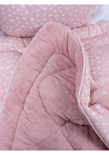 Tek Kişilik Welsof Star Desenli Pembe Yorgan Seti Battaniye - Yorgan ve Çarşaf Takımı modelleri