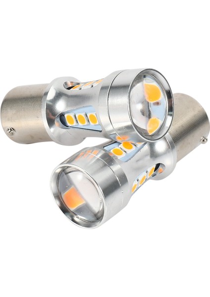 P21W Cips 6000K Ters Lamba Drl Araba Kuyruk Ampulü, Gümüş (Sarı Işık) (Yurt Dışından)
