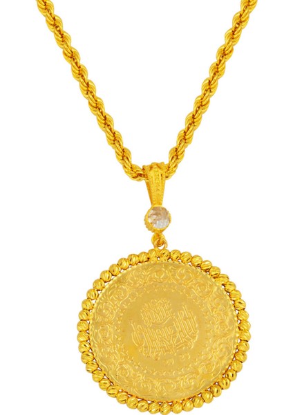 Yarım Altınlı 14 Ayar Dorikalı Kolye