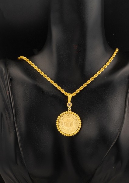 Yarım Altınlı 14 Ayar Dorikalı Kolye modelleri