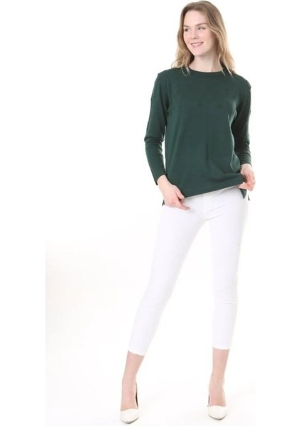 Kadın Ince Triko Günlük Mevsimlik Kazak