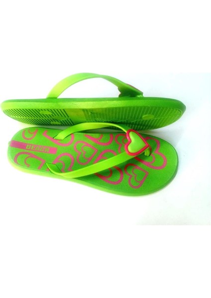 Bayan Parmak Arası Terlik Şeffaf Yumuşak Pvc Kalp Desenli Plaj ve Günlük Terlik fiyatları