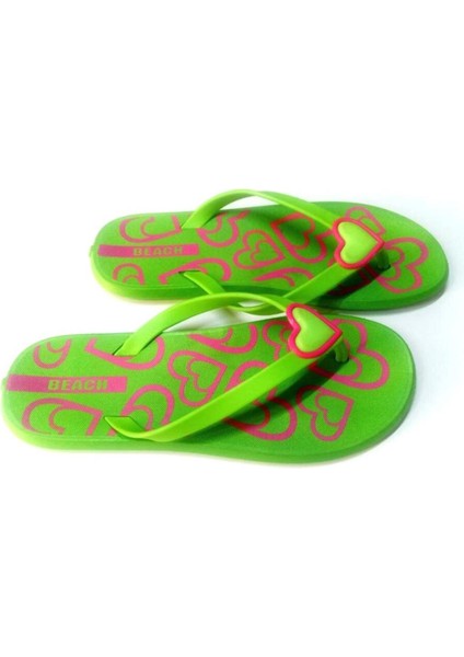 Bayan Parmak Arası Terlik Şeffaf Yumuşak Pvc Kalp Desenli Plaj ve Günlük Terlik modelleri