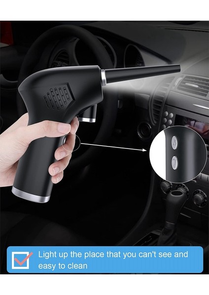 Bilgisayar Temizliği Için Akülü Hava Silgi, Şarj Edilebilir 6000MAH (Yurt Dışından) modelleri