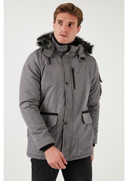 Peluş Astarlı Suya ve Rüzgara Dayanıklı Soğuk Geçirmez Slim Fit Mont Erkek MONT 5711051 fırsatları