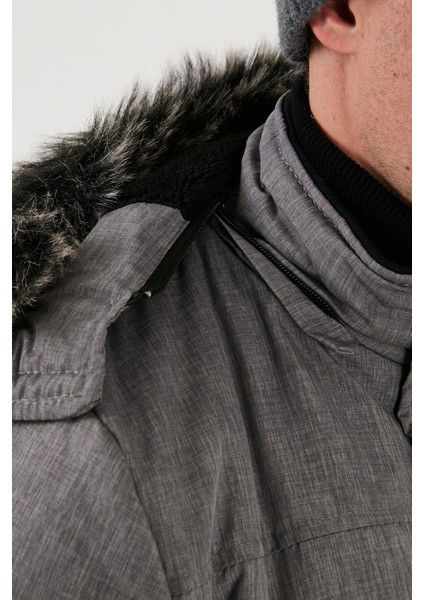 Peluş Astarlı Suya ve Rüzgara Dayanıklı Soğuk Geçirmez Slim Fit Mont Erkek MONT 5711051 indirimleri