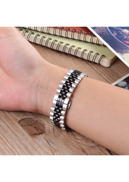 Beş Boncuklu Paslanmaz Çelik Kordonlu Saat 20MM (Yurt Dışından) indirimleri