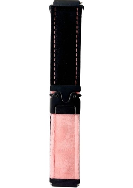 Fırçalanmış Peluş Saat Kordonu 20MM (Yurt Dışından)
