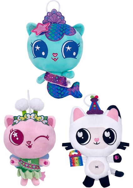 3 Parça Set 20CM Gabby'nin Bebek Evi Oyuncak Peluş (Yurt Dışından)