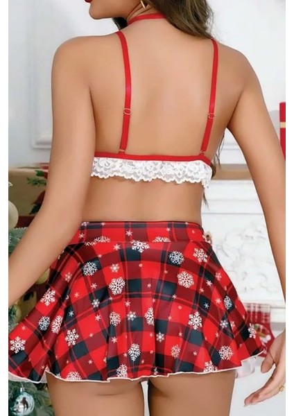 Nıght Lıght Kırmızı Nightlight New Year Sütyen Etek Takım fiyatları